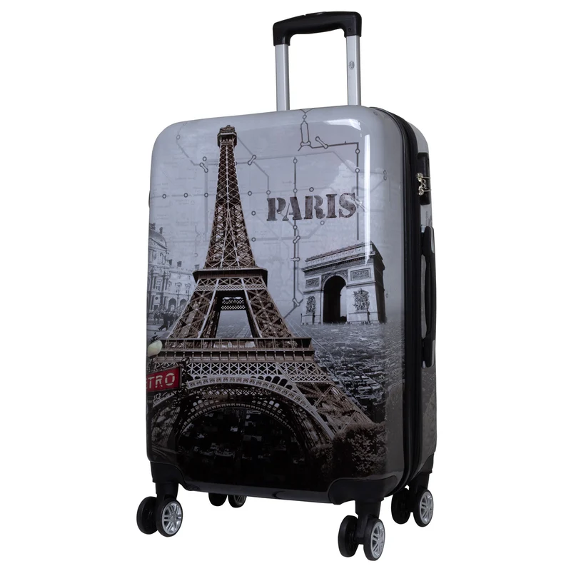 Motivkoffer Design Paris – Reisekoffer mit Motiv – Hartschale ABS/Polycarbonat – S M L – leicht & robust