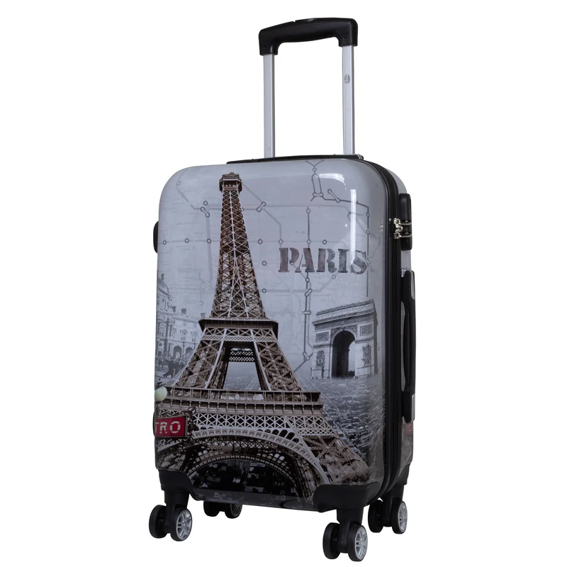 Motivkoffer Design Paris – Reisekoffer mit Motiv – Hartschale ABS/Polycarbonat – S M L – leicht & robust