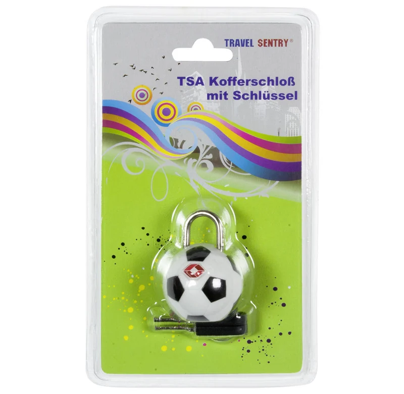2er Set TSA-Kofferschloss Fußball