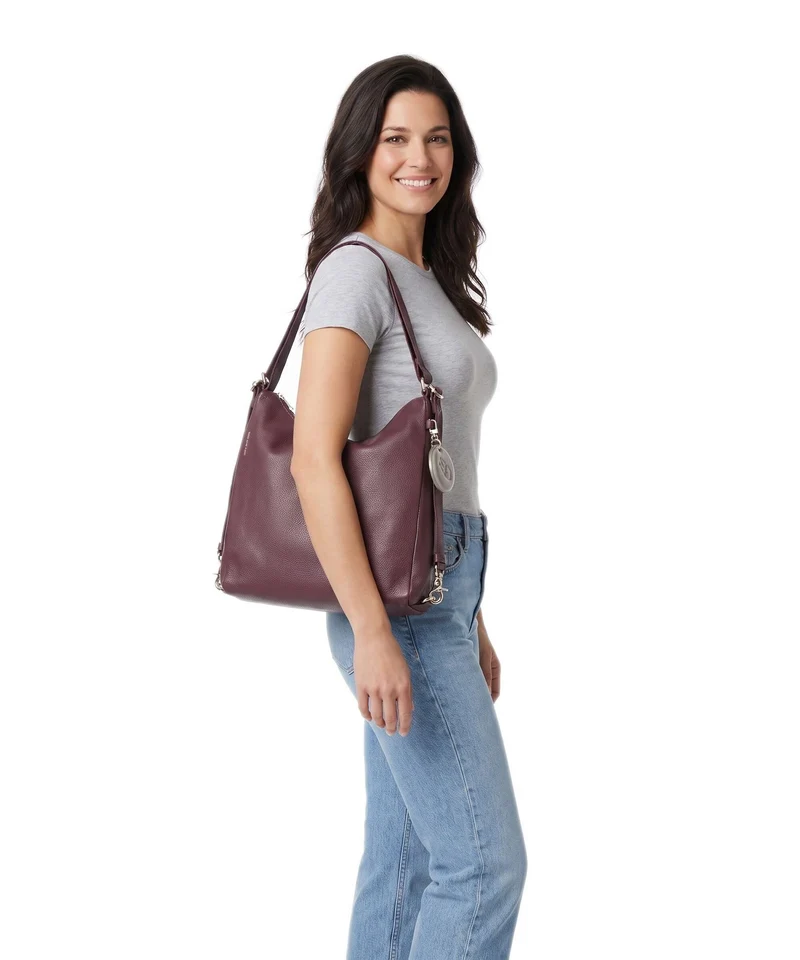 Mandarina Duck Mellow Leather Rucksack-Tasche sin