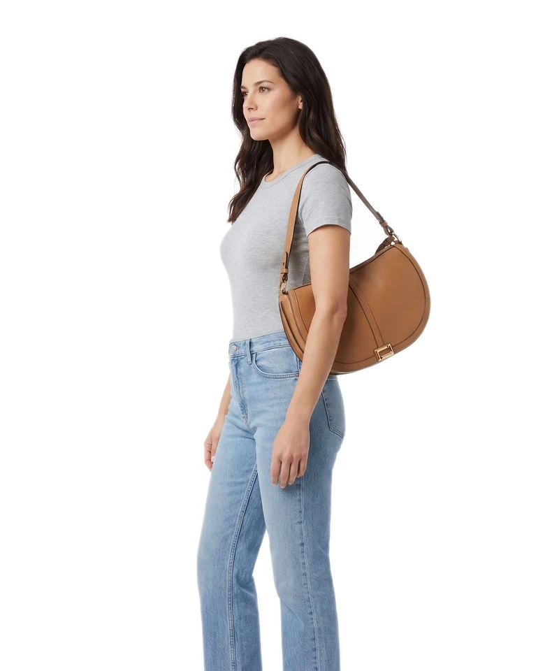 Lancel Céleste L Schultertasche camel