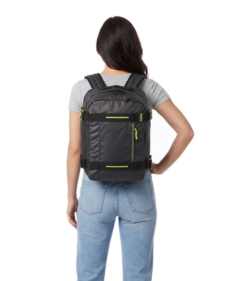 American Tourister Urban Track Laptop-Rucksack black/lime