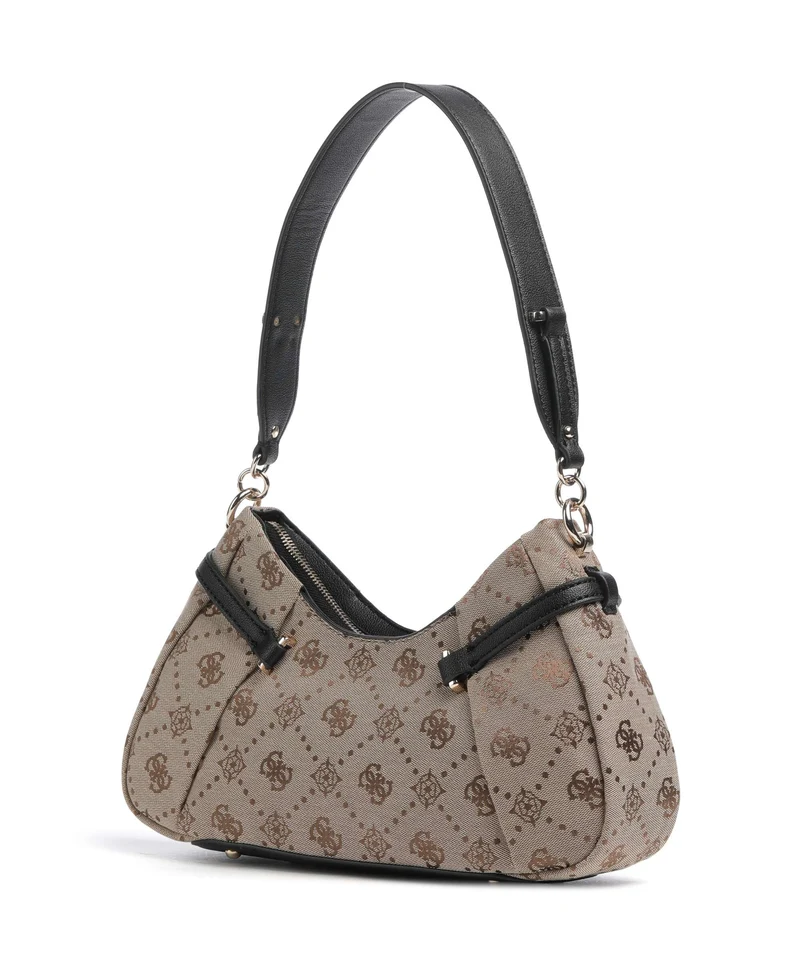 Guess Dorothy Schultertasche latte logo/black