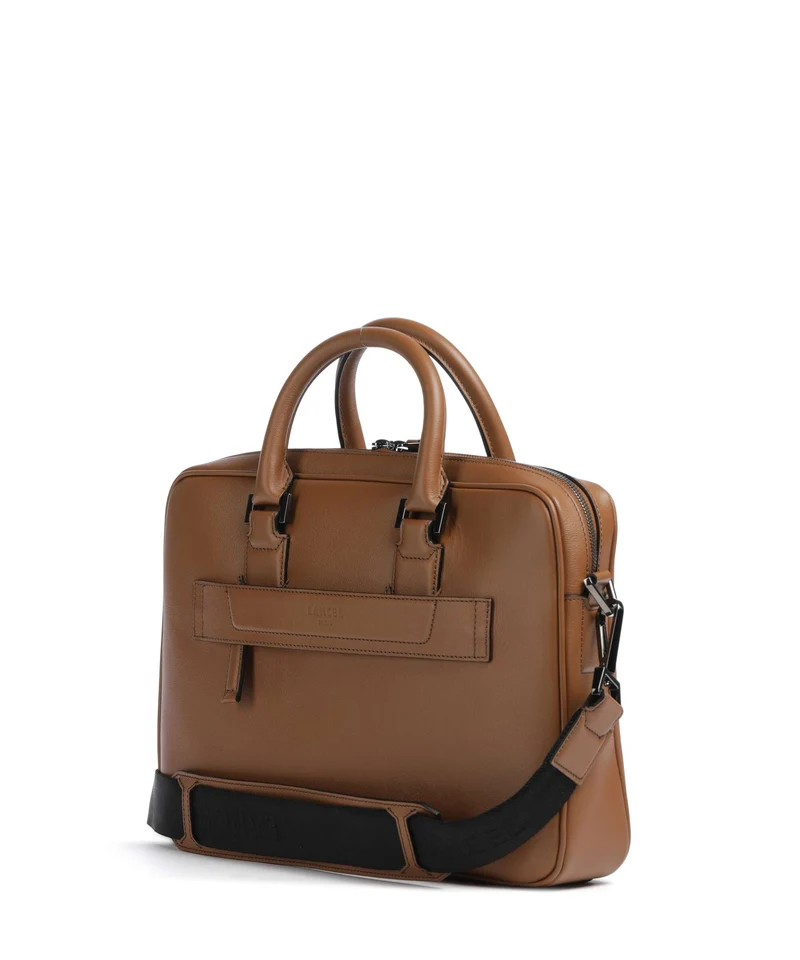Lancel Edgard Aktentasche cognac
