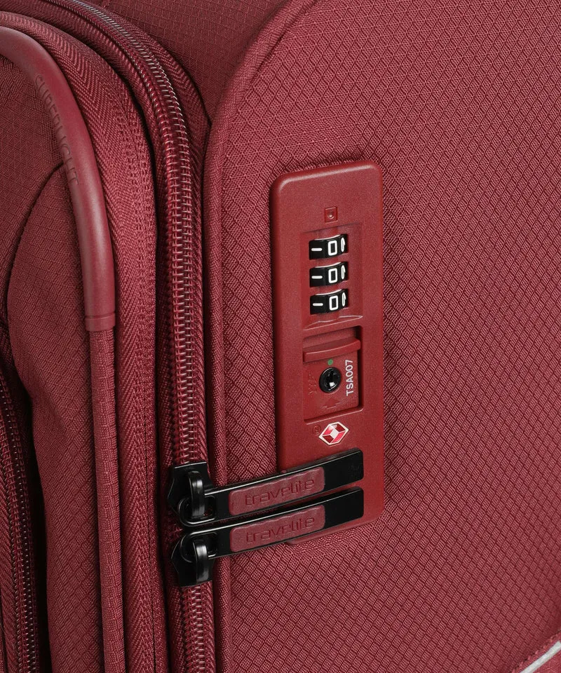 Travelite Skaii 4-Rollen Trolley Set red