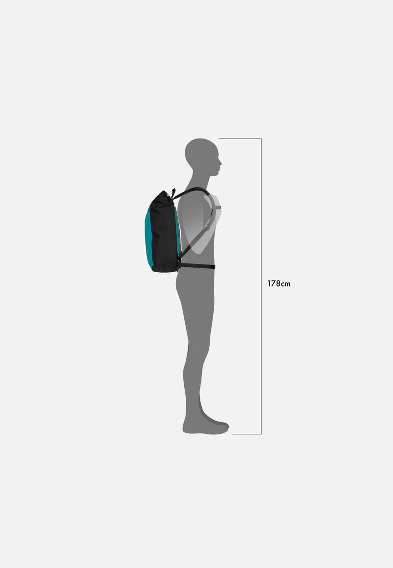 Velocity 23L Petrol-Black - Rolltop Rucksack