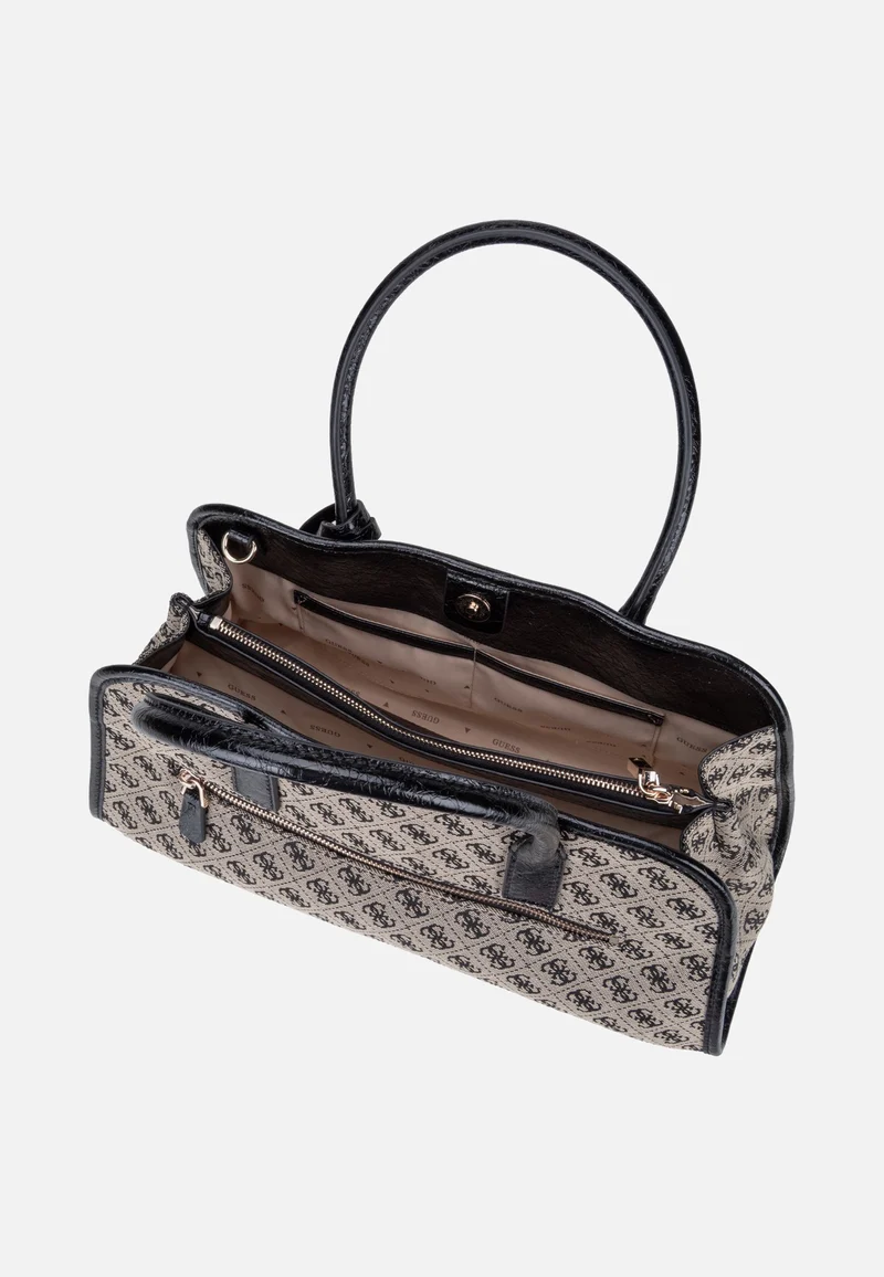 Samantha Girlfriend SAT 13060 Black Logo - Satchel
