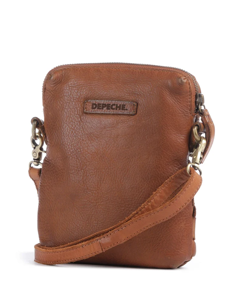 Depeche Warsaw Handytasche vintage cognac