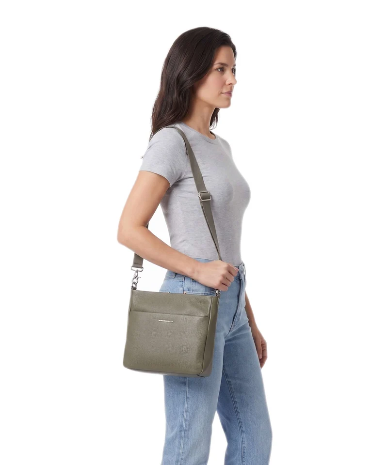 Mandarina Duck Mellow Leather Umhängetasche winter olive