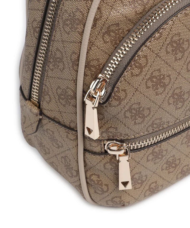 Guess Manhattan II Rucksack latte logo