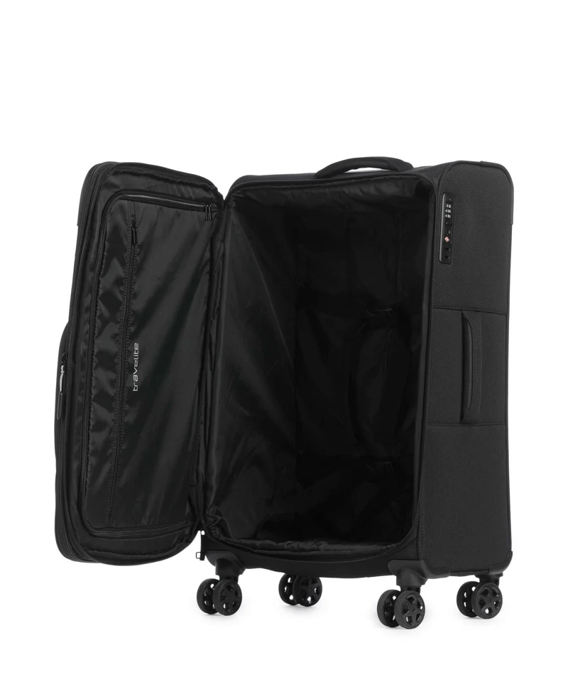 Travelite Kick Off 4-Rollen Trolley Set black