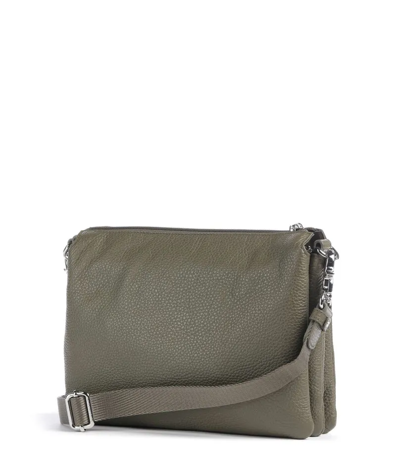 Mandarina Duck Mellow Leather Umhängetasche winter olive
