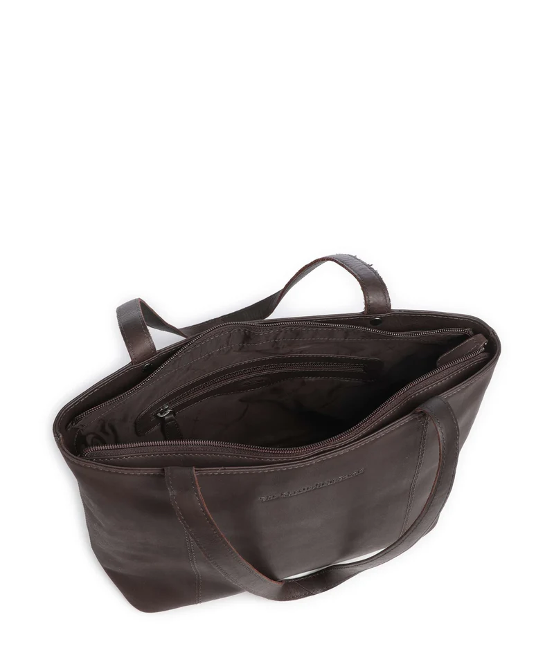 The Chesterfield Brand Wax Pull Up Cow Anira Shopper brown