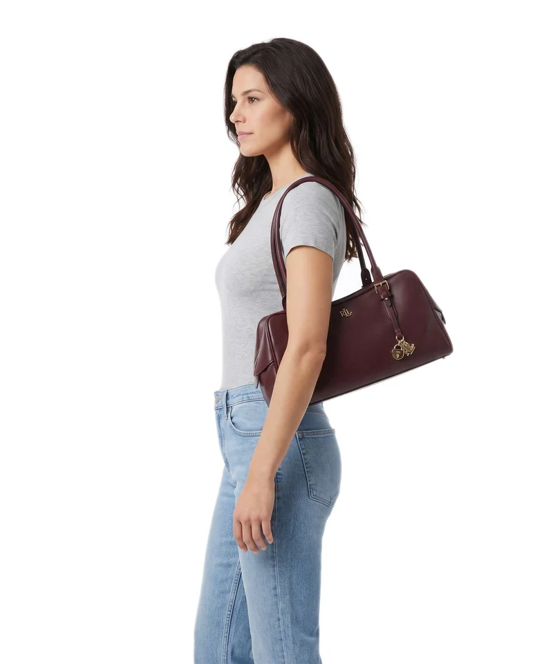 Lauren Ralph Lauren Marcy Schultertasche dark garnet