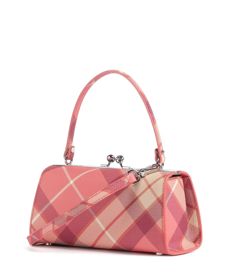 Vivienne Westwood Doll Frame Buccia D'Arancia XL Handtasche fraser pink