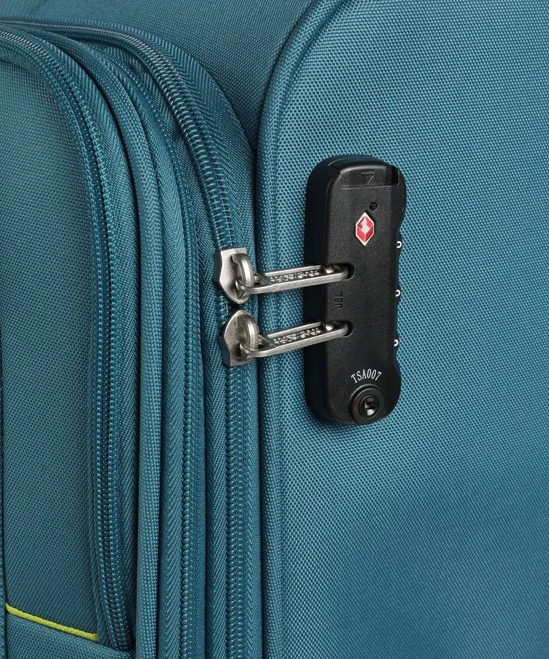 American Tourister Nitestream 4-Rollen Trolley Set teal/lime