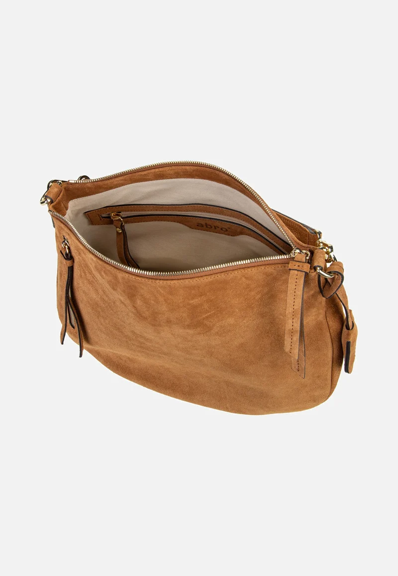 Juna Small Suede Cuoio - Hobo Bag