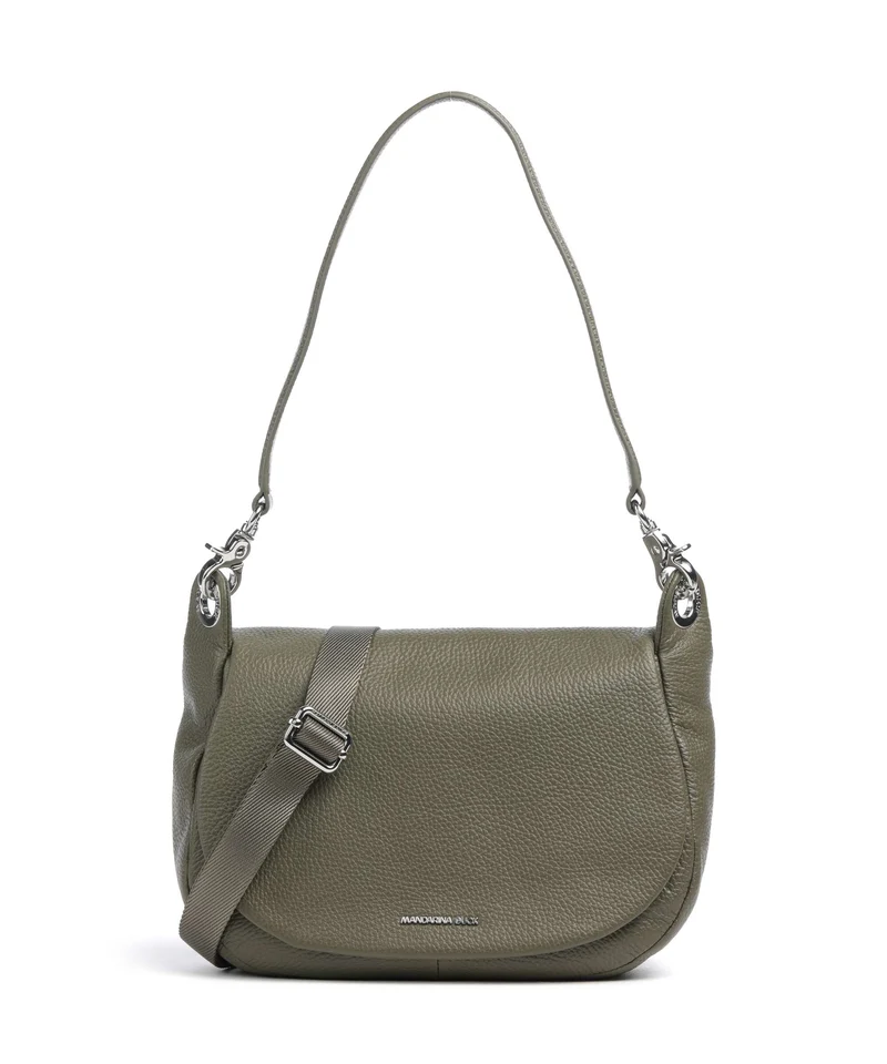Mandarina Duck Mellow Leather Schultertasche winter olive