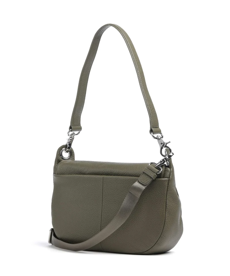Mandarina Duck Mellow Leather Schultertasche winter olive