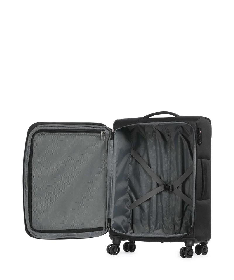 American Tourister Nitestream 4-Rollen Trolley Set black/grey