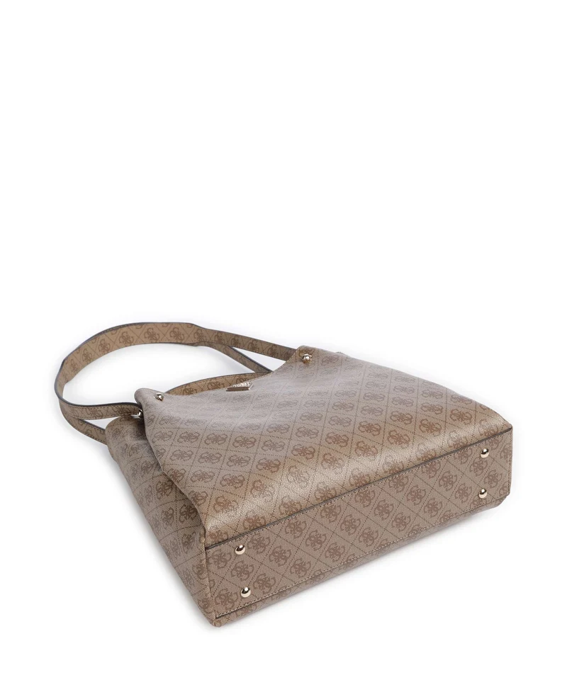 Guess Lorella Girlfriend Logo Handtasche latte logo