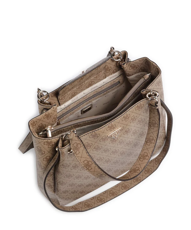 Guess Lorella Girlfriend Logo Handtasche latte logo