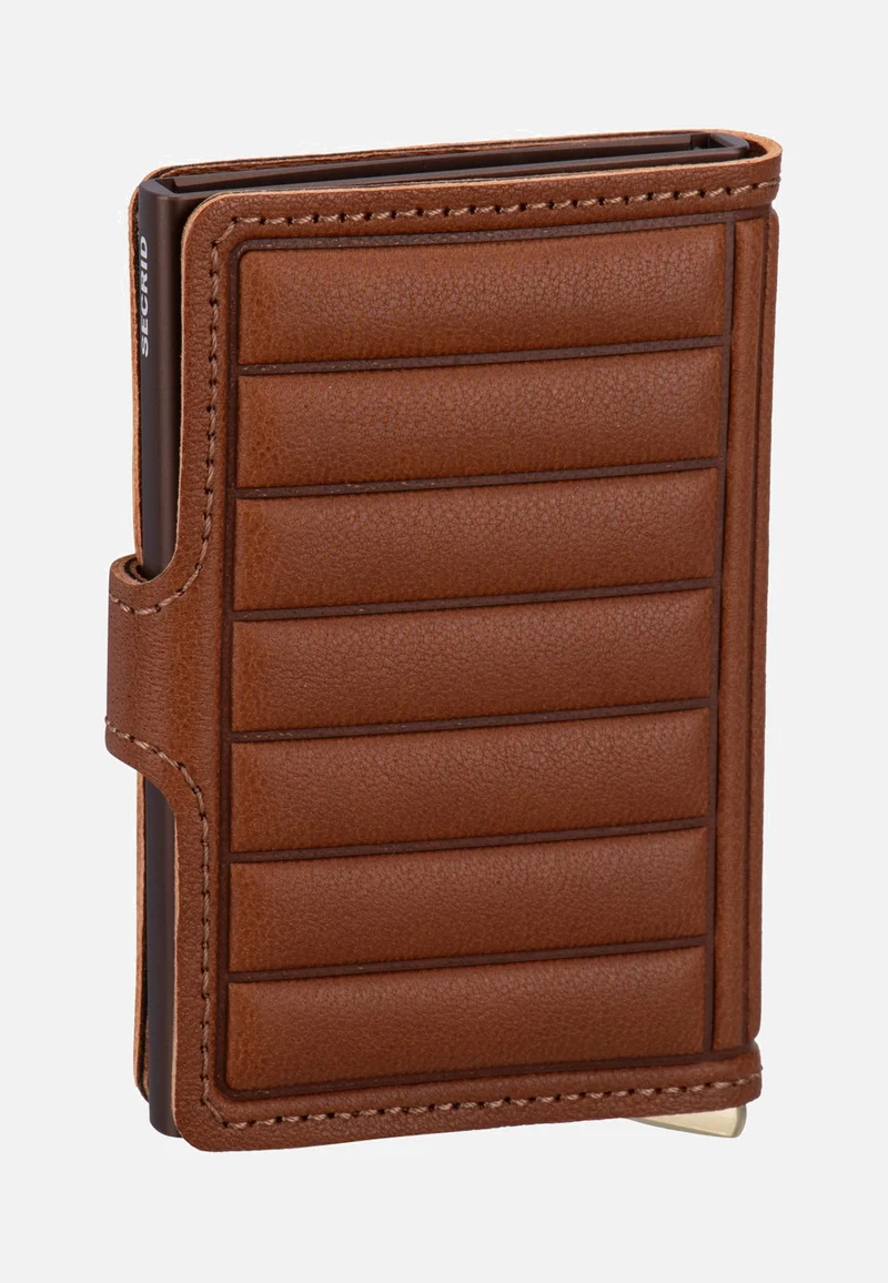 Premium Miniwallet+ Emboss Lin Cognac - Portemonnaie