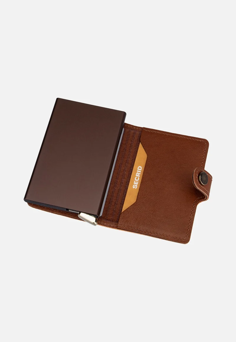 Premium Miniwallet+ Emboss Lin Cognac - Portemonnaie