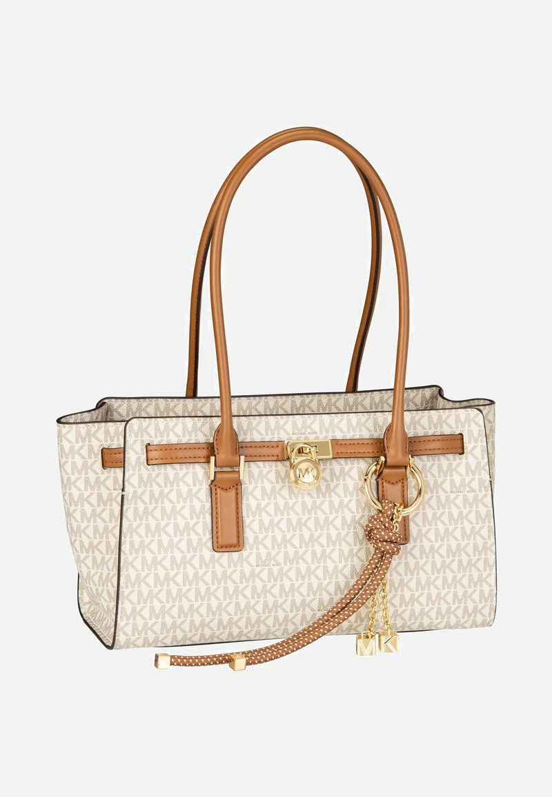 Hamilton SM EW Shoulder Tote MK SIG Vanilla/Acorn - Schultertasche