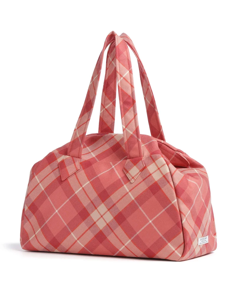 Vivienne Westwood Archive Wool Tartan Large Shopper fraser pink