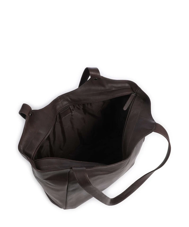 The Chesterfield Brand Wax Pull Up Cow Mireya Shopper brown