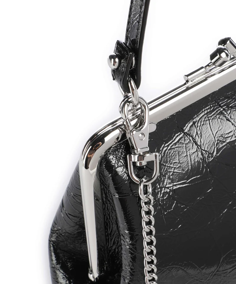 Vivienne Westwood Granny Frame Naplak Handtasche black