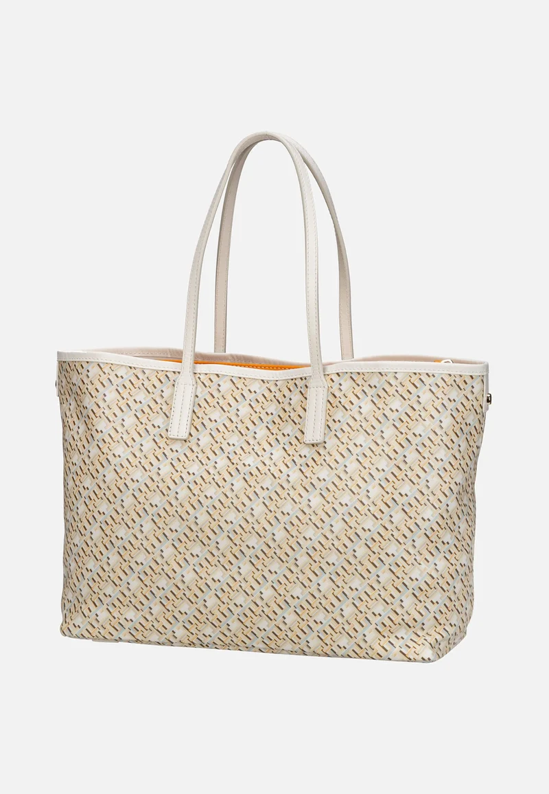 TH Monoplay Leather Tote SP24 Neutral - Shopper