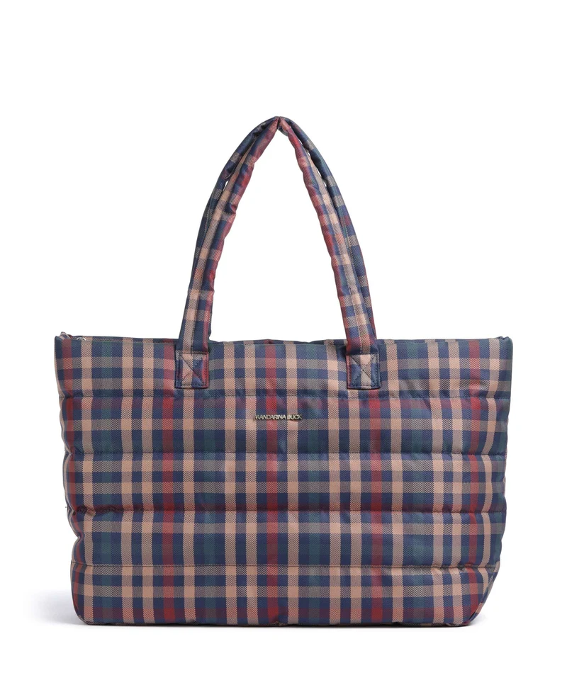 Mandarina Duck Tartan Shopper tartan brown