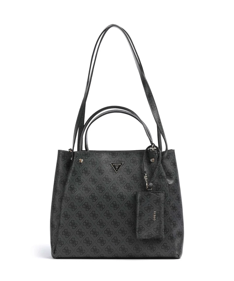 Guess Lorella Girlfriend Logo Handtasche coal logo