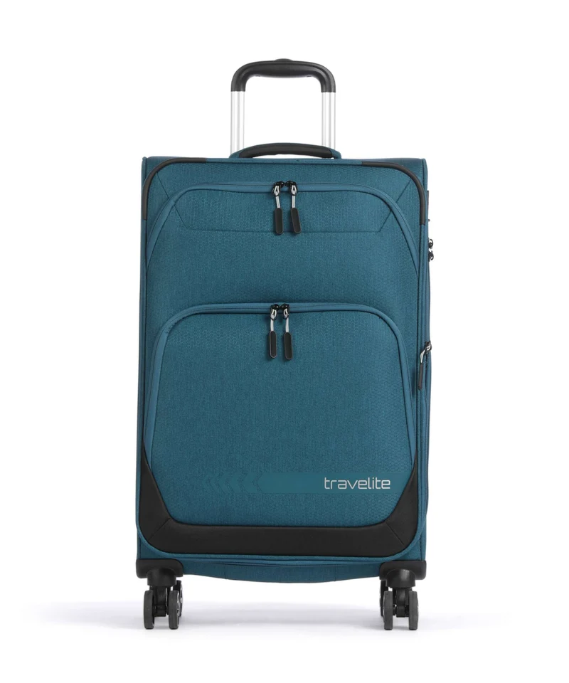Travelite Kick Off 4-Rollen Trolley petrol