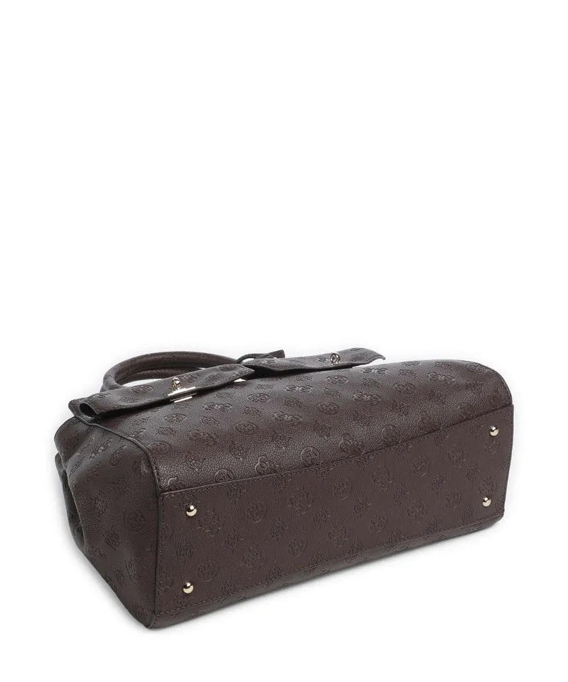 Guess Blake Large Handtasche brown logo