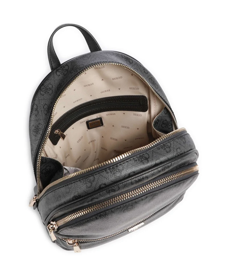 Guess Manhattan II Large Rucksack coal logo