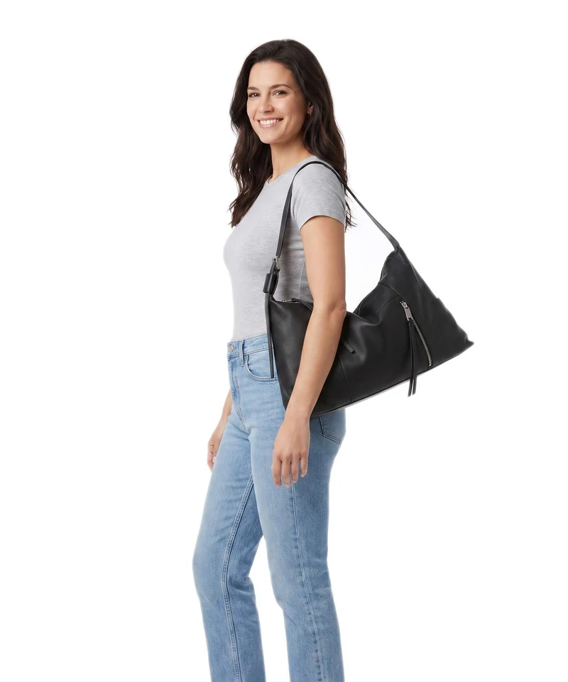 AllSaints Alba Beuteltasche black/silver