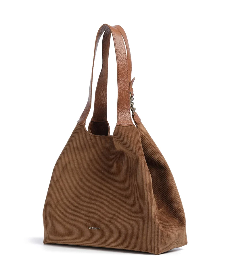 Coccinelle C-Easy Corduroy Shopper cognac