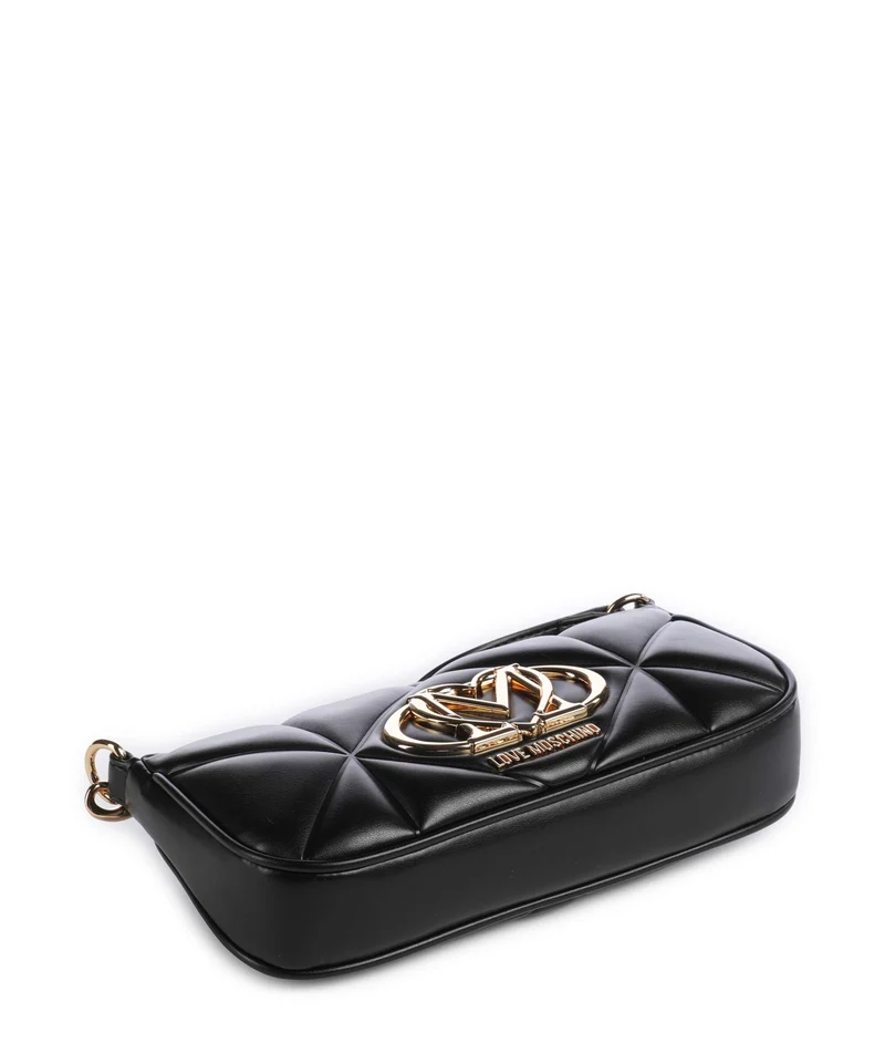 Love Moschino Embossed Q Schultertasche nero