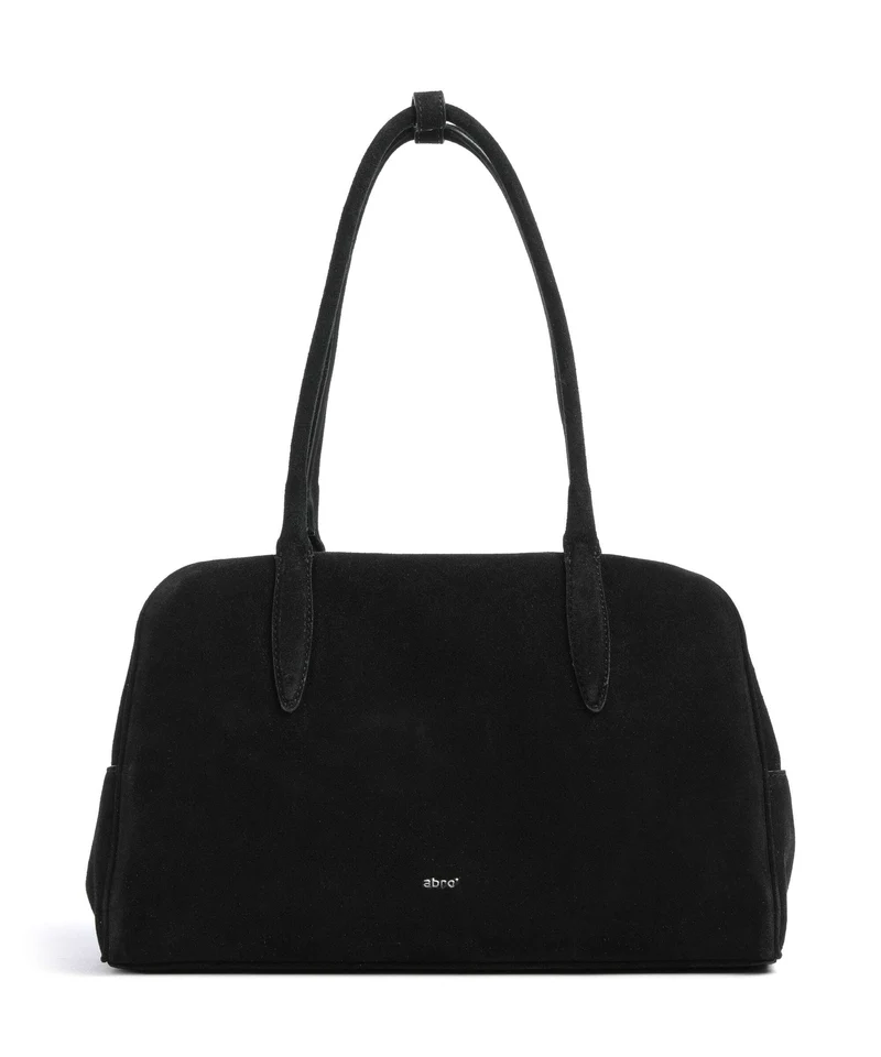 Abro Suede Amara Schultertasche black/nickel