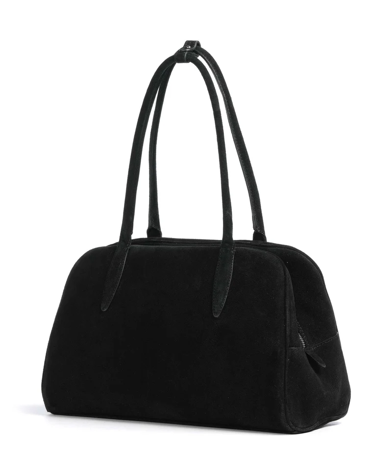 Abro Suede Amara Schultertasche black/nickel