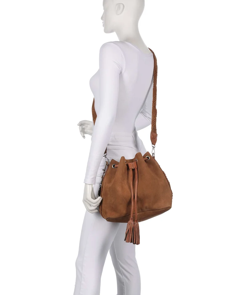 Anokhi Bucket Handtasche cognac