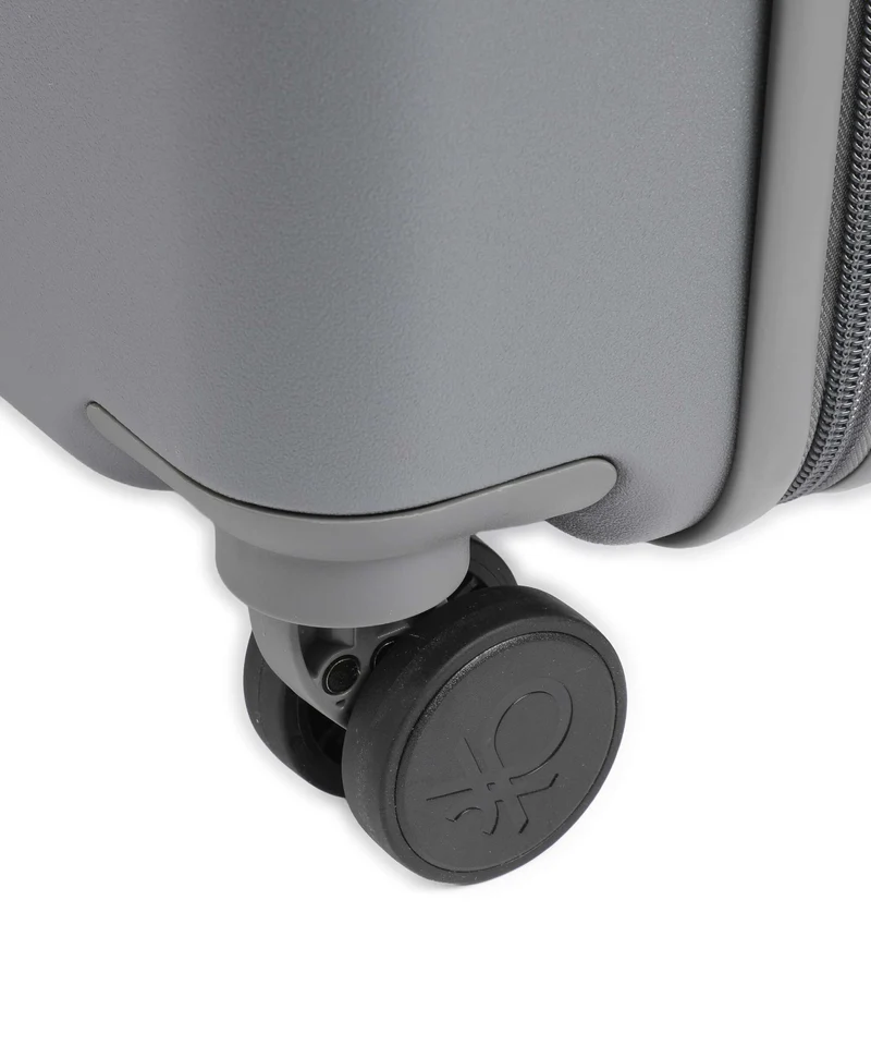 Delsey Paris x United Colors of Benetton UCB Hardside 4-Rollen Trolley steel grey