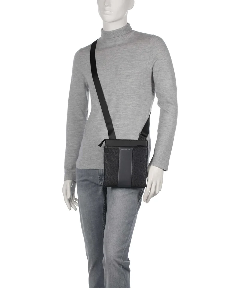 Armani Exchange William Umhängetasche black/forged iron