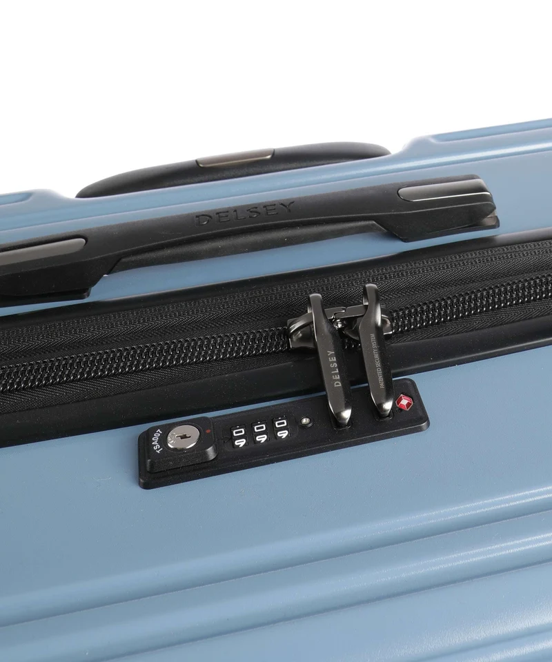 Delsey Paris Caumartin Plus 4-Rollen Trolley zinc blue
