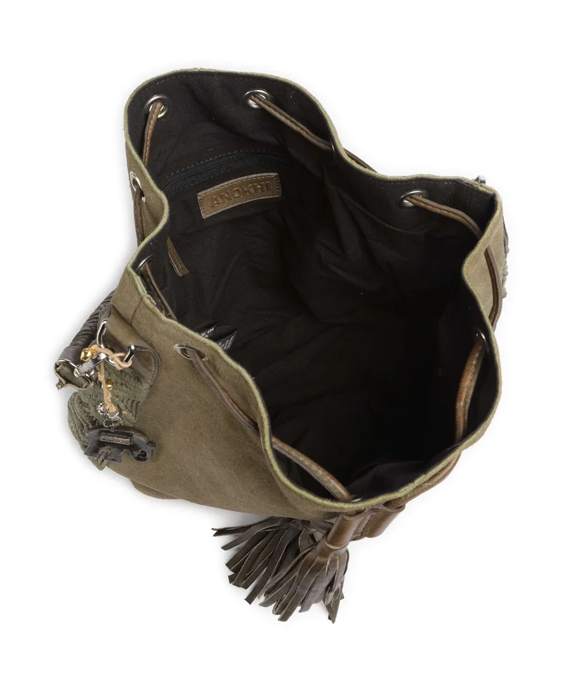 Anokhi Bucket Handtasche olive
