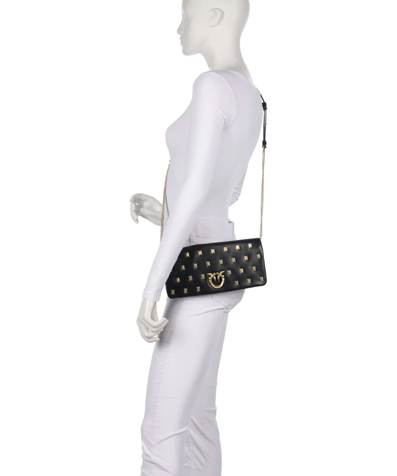 Pinko Click Soft Horizontal Classic Schultertasche black/brushed gold