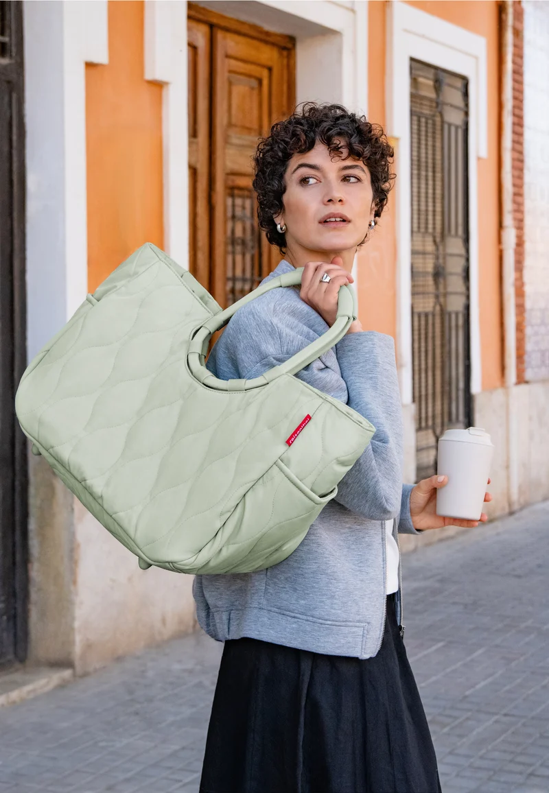 Loopshopper L Puffer Iced Matcha - Einkaufskorb